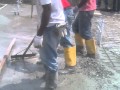 casting concrete