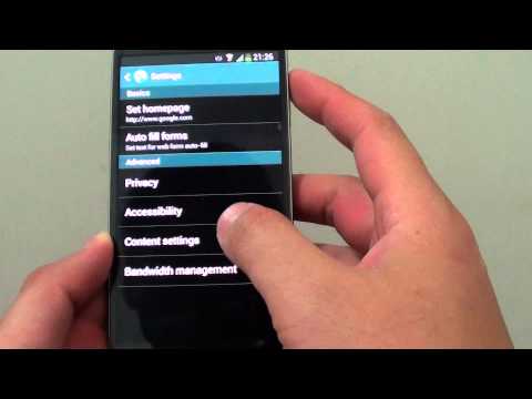 how to enable cookies on galaxy s