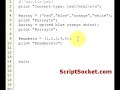Perl Tutorial 7 - Array Tips