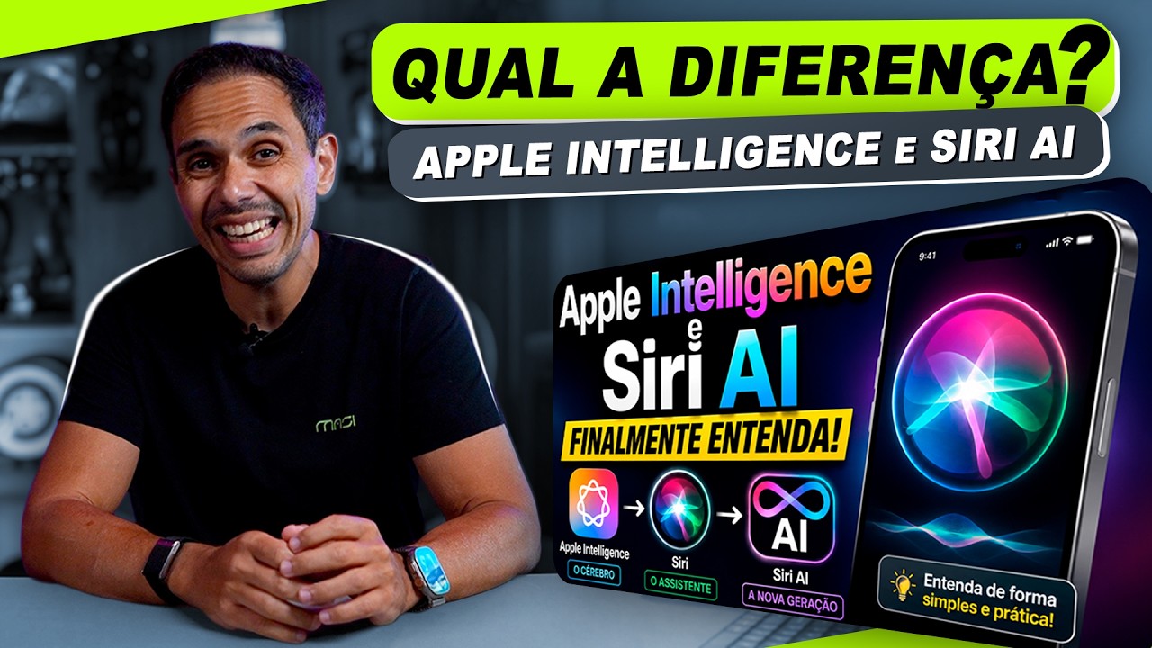 Siri, Apple Intelligence e Siri AI. Qual é a Diferença? (Explicado de Forma Simples) #macmasi