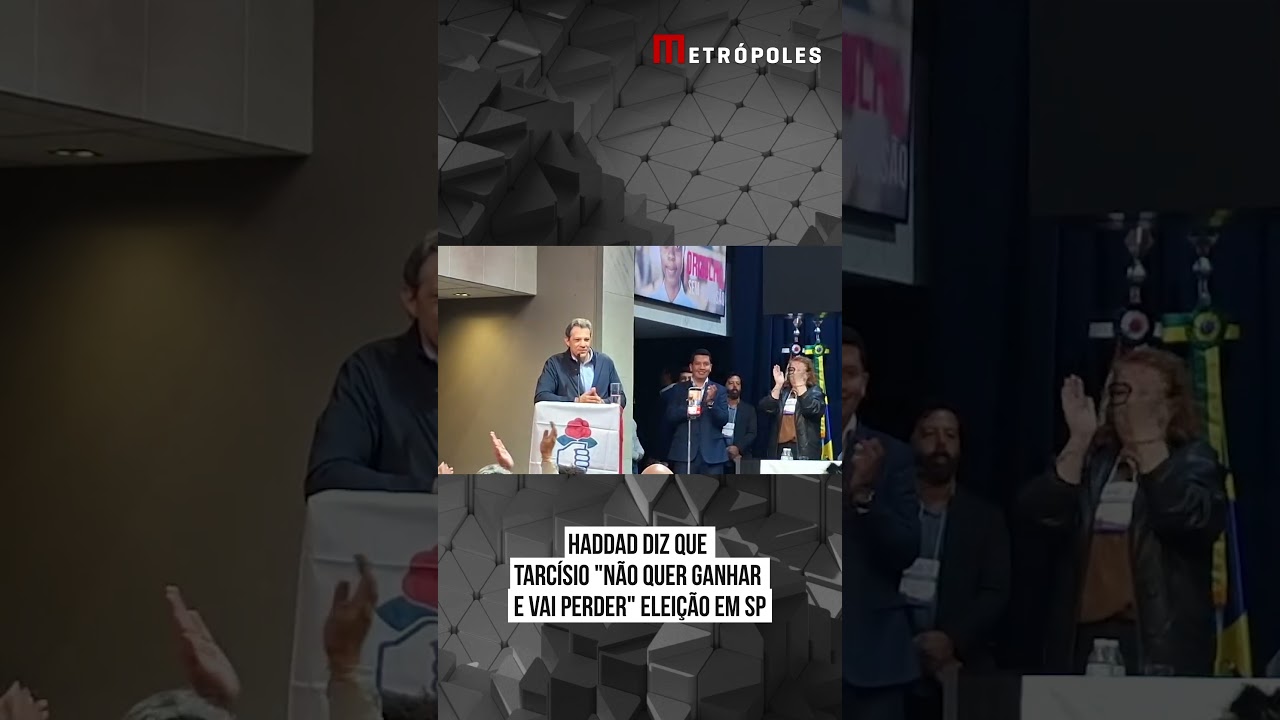 Haddad diz que Tarcísio "não quer ganhar e vai perder" eleição em SP
