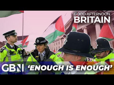 UK: CALLS FOR A BAN as pro-Hamas protests spiral out of control, injuring police officers, attacking Jews, endangering the public, and destroying property