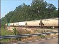 I captured both a Union Pacific unit grain train, led by UP6596, and the Amtrak Texas Eagle(Train #22).  Both were  northbound on the Union Pacific DeSoto Sub in far south St. Louis, MO on June 17, 2007.  The Amtrak train was running about 2 hours late.