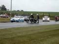 Motorcycle crash at bike race