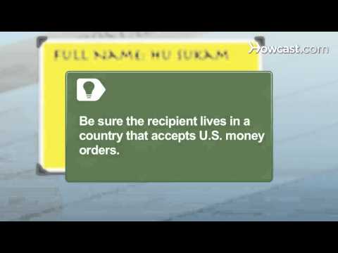 how to fill postal money order