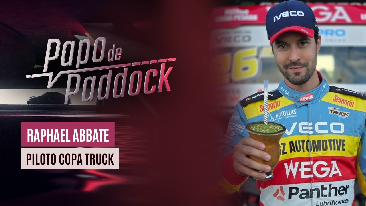 RAPHAEL ABBATE CONTA TUDOSOBRE ÉPOCA NO KART, MINI CHALLENGE CUP E TRUCK NO PAPO DE PADDOCK