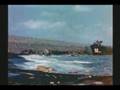 WW II : RARE COLOR FILM : IWO JIMA : US FLAG ON MT SURABACHI