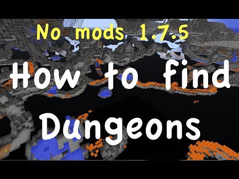 how to locate dungeons in minecraft