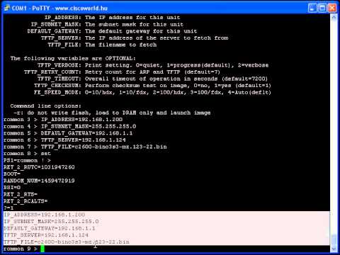 how to recover switch from rommon mode