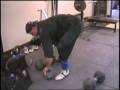 videos de Brad Gillingham lifting the Inch Dumbell and 50lbs Blob