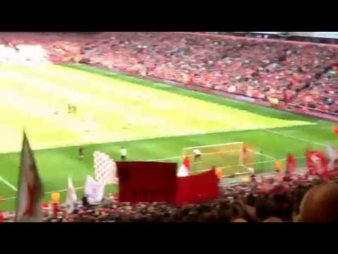 Luis Garcia at Anfield 27th April 2014 Luis Garcia at Anfield 27th April 2014