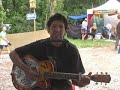 Zac shows off on his slide guitar.
