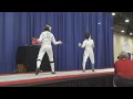 Summer Nationals Championship 2009 Junior Womens Epee Final Bout Period 1 - Nusz - Brandfield-Harvey