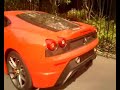 Ferrari 360CS + 430 Scuderia - Startup & Brief Acceleration