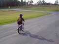 Aaron riding a bike! Aaron riding a bike!