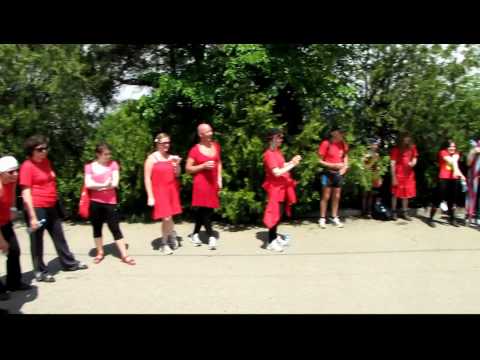 ICH 2010 Tbilisi H3 - Red Dress Circle, Flour distribution,