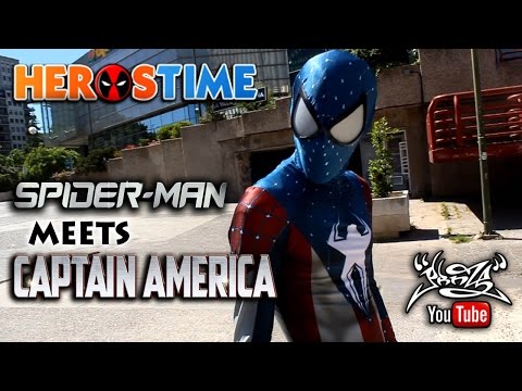 HEROSTIME - Spiderman Meets Captain America (Parkour)