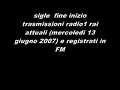 sigle inizio fine trasmissioni radio 1 attuali sigle inizio fine trasmissioni radio 1 attuali