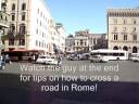 More crazy traffic in Rome Italy