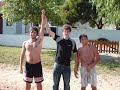 Los Guanacos combatiendo en sanber