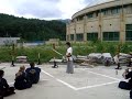 Master Han giving a Straw cutting seminar