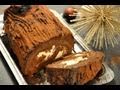 Recette de Noël : la bûche de Noël aux marrons, chocolat et praliné croustillant!