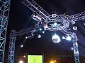 Midnight blues cross truss setup for parties