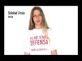 Yo no tengo defensa. ONG Víctimas de la Delincuencia.