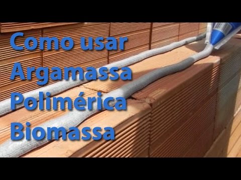assentamento de tijolos - Vídeo de Demonstração da Aplicação da Biomassa Assentamento de Blocos para Alvenaria de Vedação. Nesse caso a aplicação se dá em alvenaria convencional com b...