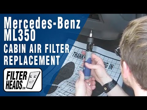 Cabin air filter replacement- Mercedes-Benz ML350