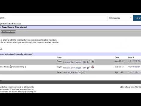 how to respond to feedback on ebay