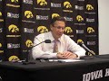 Iowa Coach Todd Lickliter addressed Tucker situation.MOV