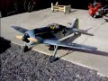 Vailly Aviation Fw190A4 Running the Zenoah GT-80