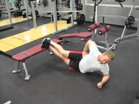 Hockey Training-Advanced Bunkie Side Plank Progression