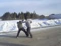 james and patrick boxing in Moosonee