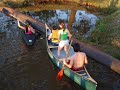 Teste de remo com a canoa Cherokee no lago Igapó