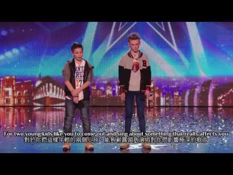 Hope - 兩位十幾歲小男孩組合rap出遭霸凌的親身經歷,讓英國達人秀(英國星光大道)全場觀眾起立鼓掌感動落淚。 註: