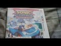 SONIC AND ALL STARS RACING TRANSFORMED 3DS UNBOXING