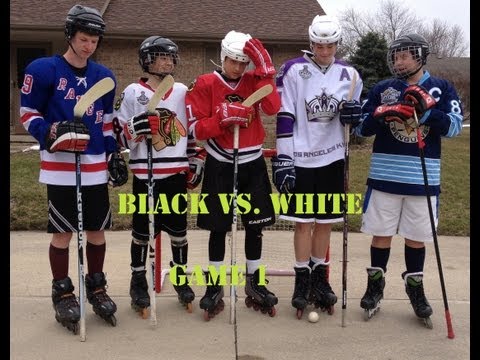 Roller Hockey Game 1 (Black vs. White)