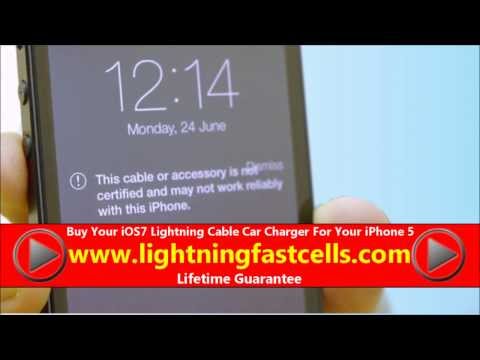 Error On iPhone 5 With iOS7? This Lightning Car Charger Will Work 100%