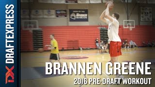 Brannen Greene 2016 NBA Pre-Draft Workout Video