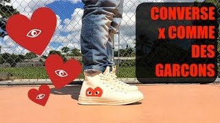 comme de garcon converse on feet