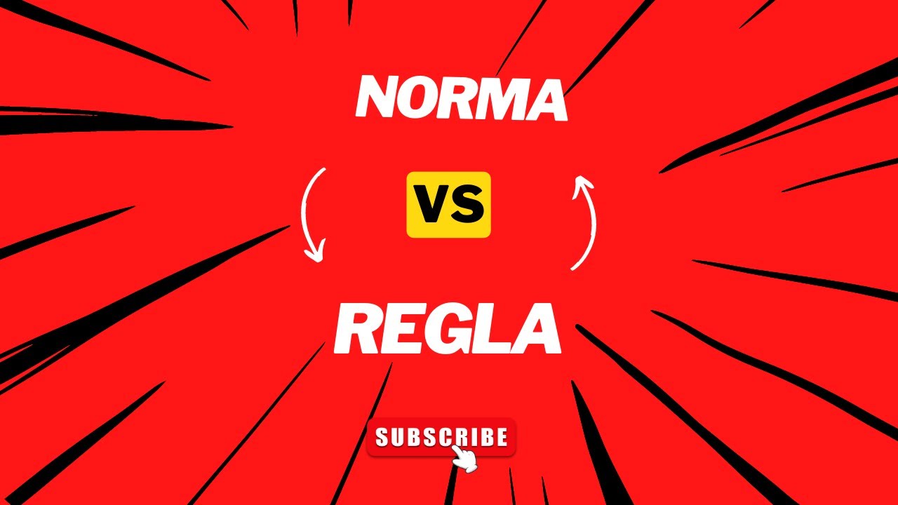 ¿Cuál es la diferencia entre norma y regla?