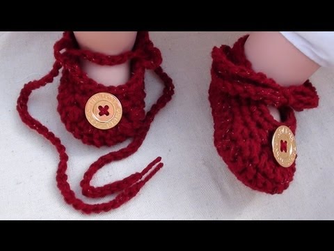 booties - Tie Up Crochet Baby Booties Video Tutorial and Pattern. Beginner Level. Written Pattern below and free to print at http://www.crochethooksyou.com/tie-up-croc...