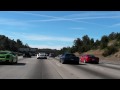 Pt II: Ferraris, Lamborghinis & Exotic Cars caravaning to LB Grand Prix - 405 fwy + Tunnel!!
