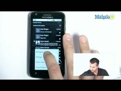how to add facebook contacts to droid x