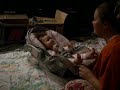 Cute baby laughing