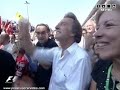 Robert Kubica on podium at Monza (Italy) 2006