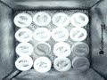 16 compact fluorescents turned on in high-speed