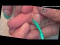 Easy Teal Mint Nail Art